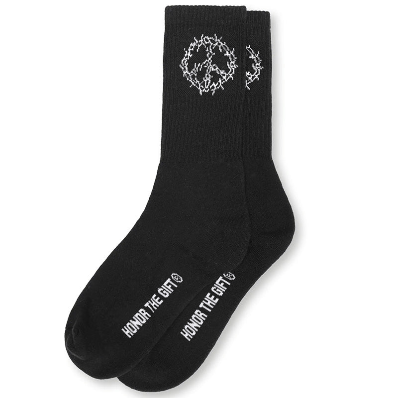 HTG Iron Peace Socks Black