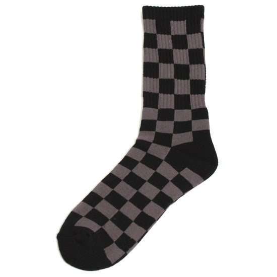 Checkered Socks Black