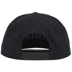 Stretch Snapback Hat Black