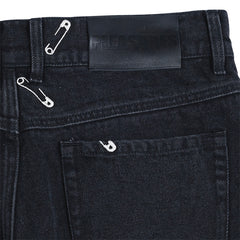 Safety Pin 5 Pocket Denim Jeans Black