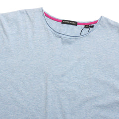 Raw Edge Organic Cotton T-Shirt Sky Melange