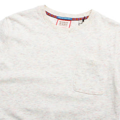 Melange Relaxed Fit Chest Pocket T-Shirt Off White