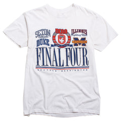 University of Michigan Basketball 1989 Final Four My Shirt Paper Thin T-Shirt White (XL)