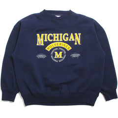 University of Michigan Tradition Crable Sportswear Crewneck Sweatshirt Navy (XL)