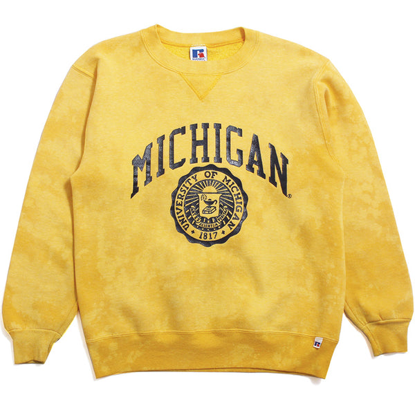 Vintage - University of Michigan Embroidered Arch & Diamond M Midwest Embroidery  Crewneck Sweatshirt Knit Grey (Large) –